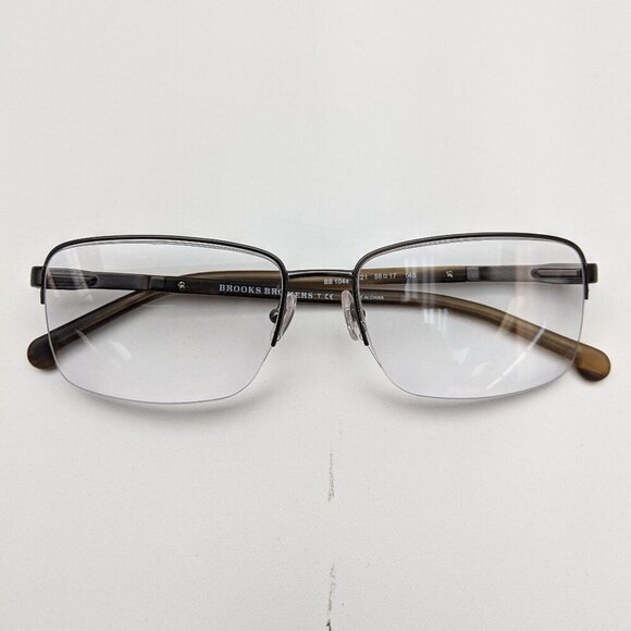 🕶️ Brooks Brothers BB1044-1221 Semi Rimless Eyeglasses 56/17-145 / JLE626🕶️​ - Picture 1 of 7